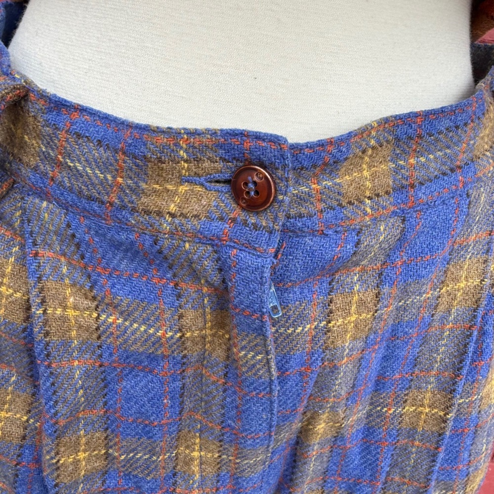 Vintage 80s Liz‎ Claiborne Liz Sport Plaid Wool Blend Vest & Shorts Set Tratan - Picture 4 of 10